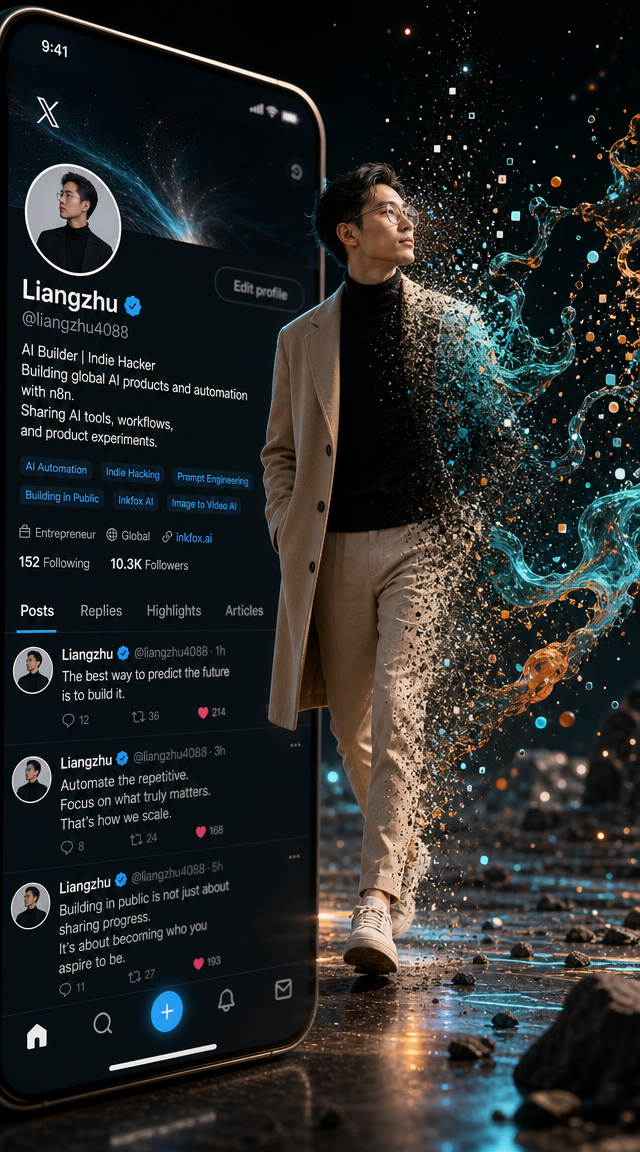 Create a cinematic digital artwork of a stylish animated AI creator st